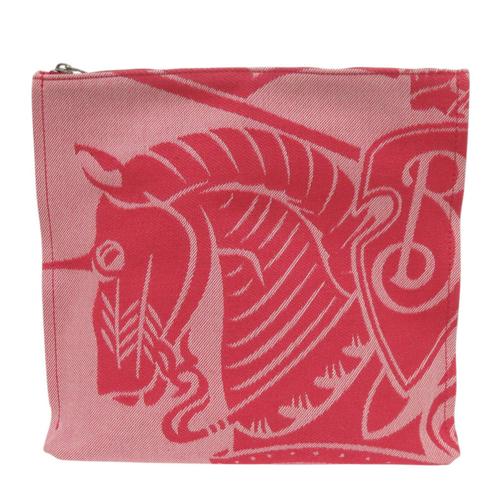 BURBERRY Clutch bag 8082221 canvas Red