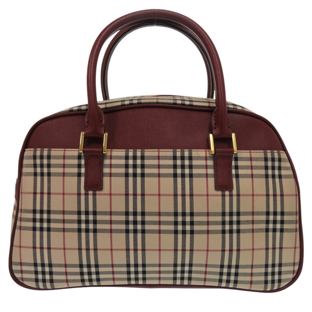 BURBERRY Boston Duffel bag Leather, Canvas beige