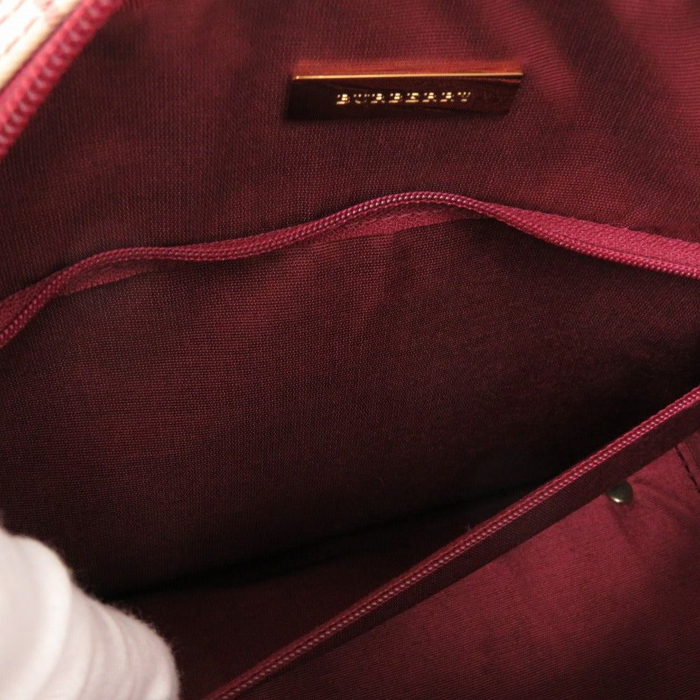 BURBERRY Boston Duffel bag Leather, Canvas beige