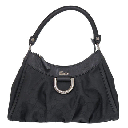 GUCCI Handbag 265692 Nylon black Abby GG logo