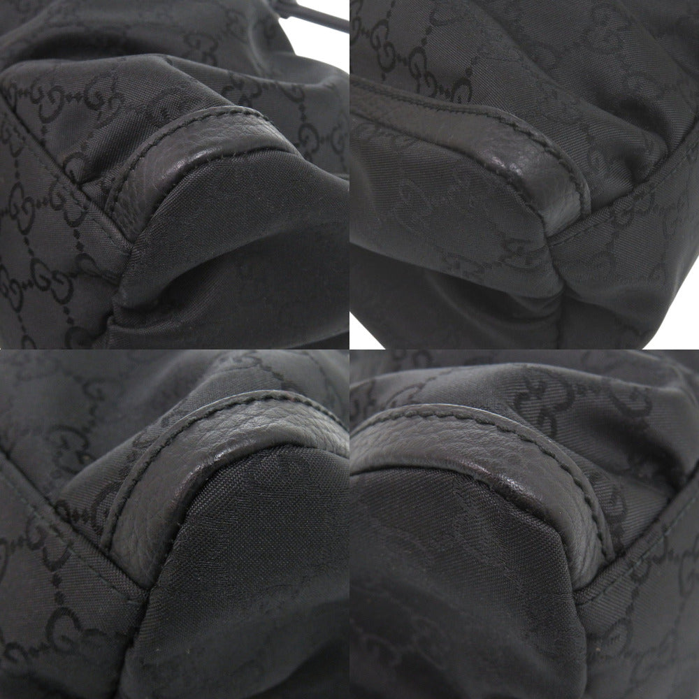 GUCCI Handbag 265692 Nylon black Abby GG logo