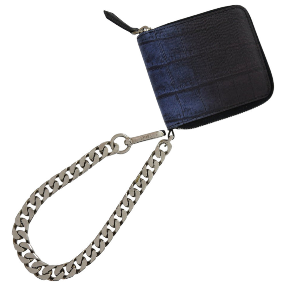 FENDI Bifold Wallet 7M0197 leather blue