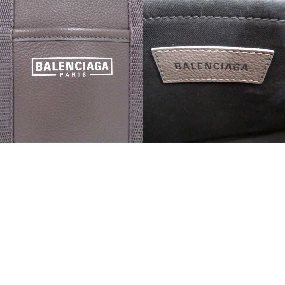 BALENCIAGA Tote Bag 671402 leather gray