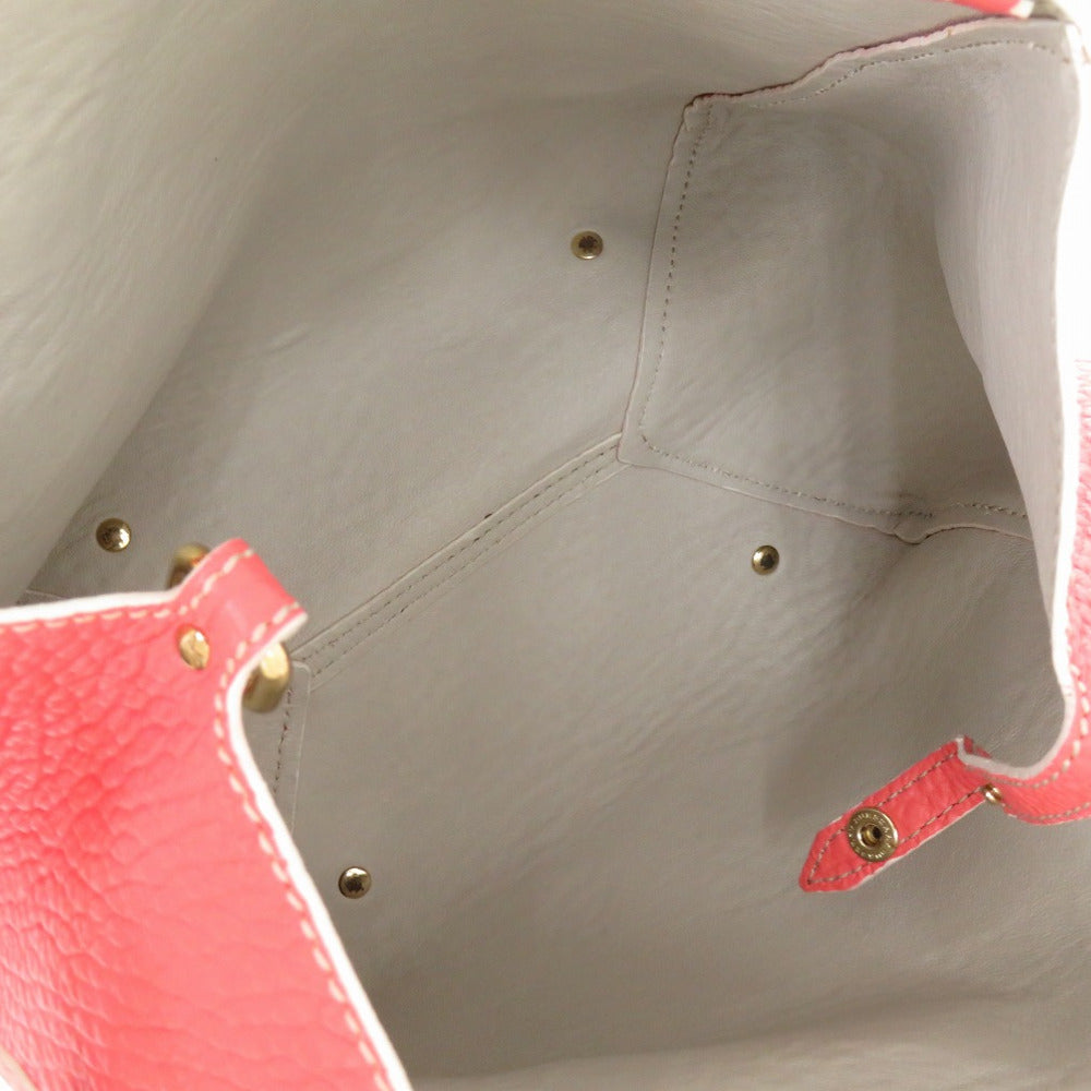 BURBERRY Tote Bag Sheep leather pink