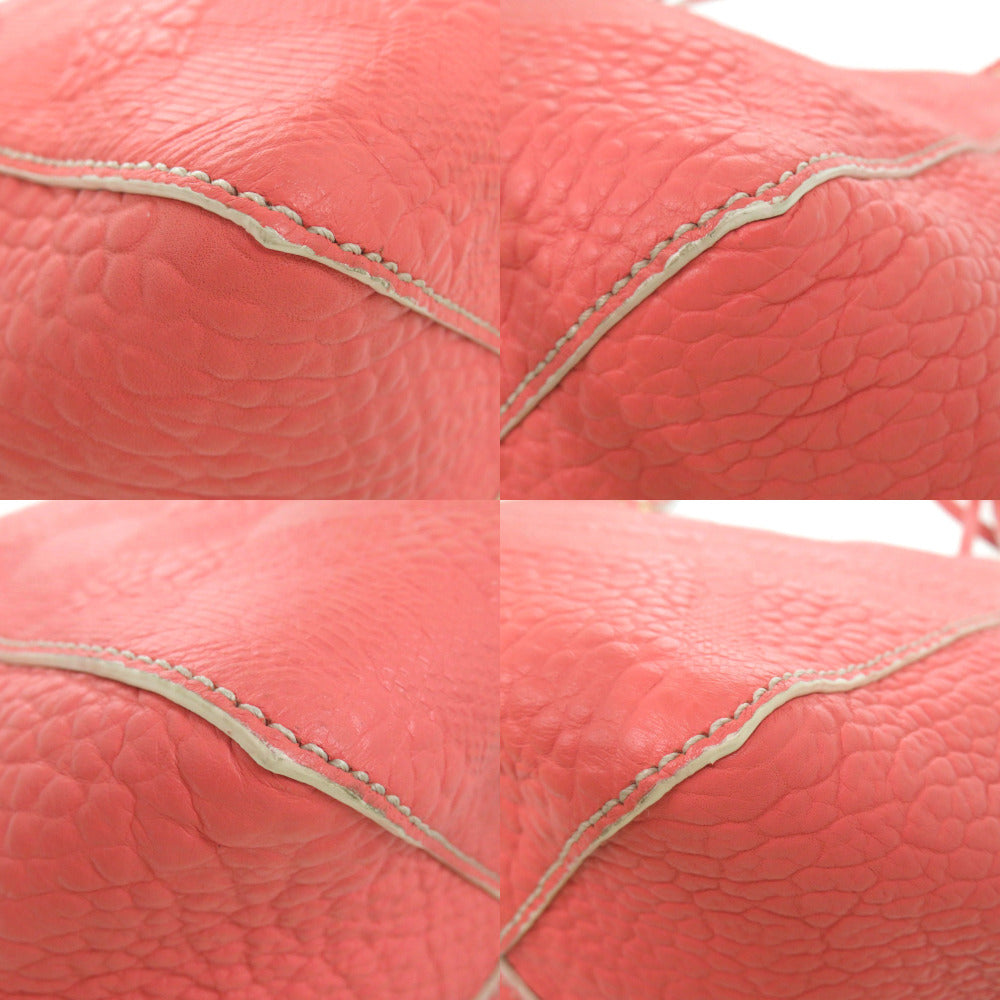 BURBERRY Tote Bag Sheep leather pink