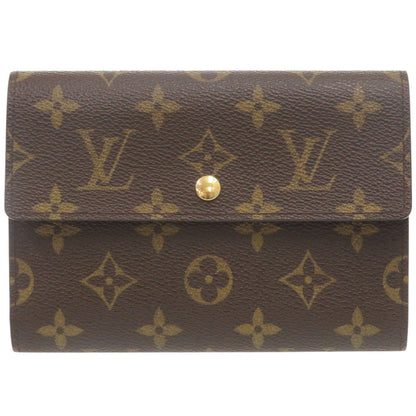 LOUIS VUITTON Tri-fold wallet M61202 Monogram canvas Brown Monogram Porte Tresor Etui Papier