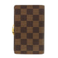 LOUIS VUITTON Bifold Wallet N61664 Damier canvas Ebene Damier Porto Monevier Vienova