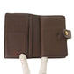 LOUIS VUITTON Bifold Wallet N61664 Damier canvas Ebene Damier Porto Monevier Vienova