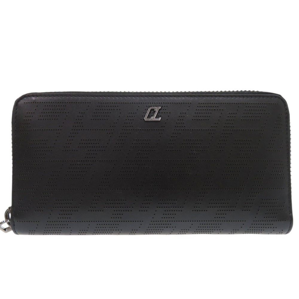 Christian Louboutin Long Wallet Purse 1235147 leather black Panettone Wallet