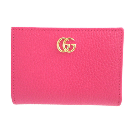 GUCCI Bifold Wallet 772738 leather pink GG Marmont