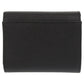 PRADA Tri-fold wallet 1MH043 leather black saffiano triangle