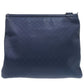 GUCCI Shoulder Bag leather Navy Diamante Pattern A4 Storage Crossbody Diamante Hilary Lux Women Used Authentic