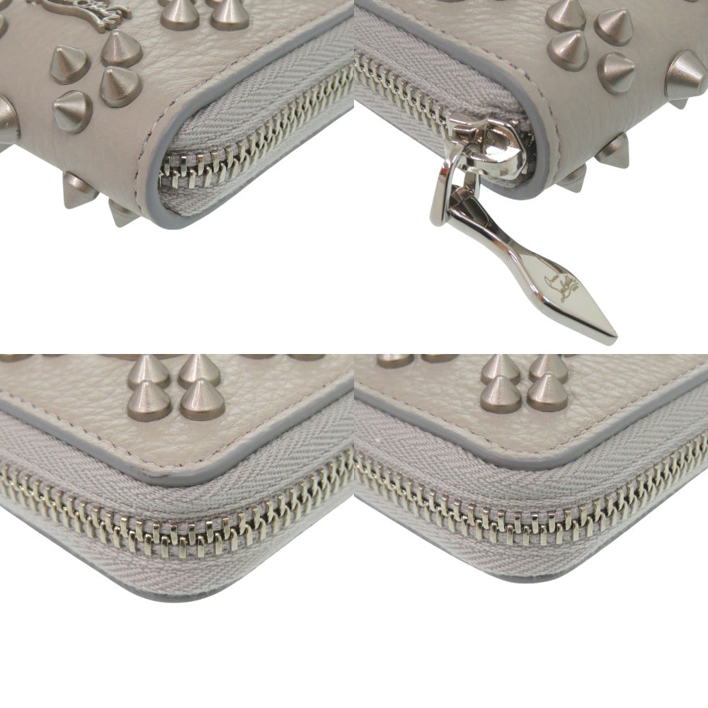 Christian Louboutin Long Wallet Purse 3175224 leather gray