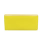 FENDI Long Wallet Purse 8M0251 leather yellow FF Diamond Women Used Authentic