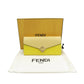 FENDI Long Wallet Purse 8M0251 leather yellow FF Diamond Women Used Authentic