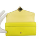 FENDI Long Wallet Purse 8M0251 leather yellow FF Diamond Women Used Authentic