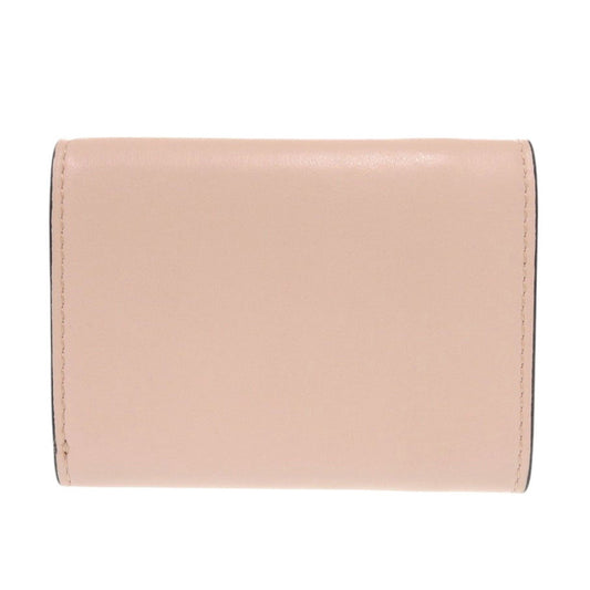 FENDI Tri-fold wallet 8M0395 leather pink Fendi Roma Micro Women Used Authentic