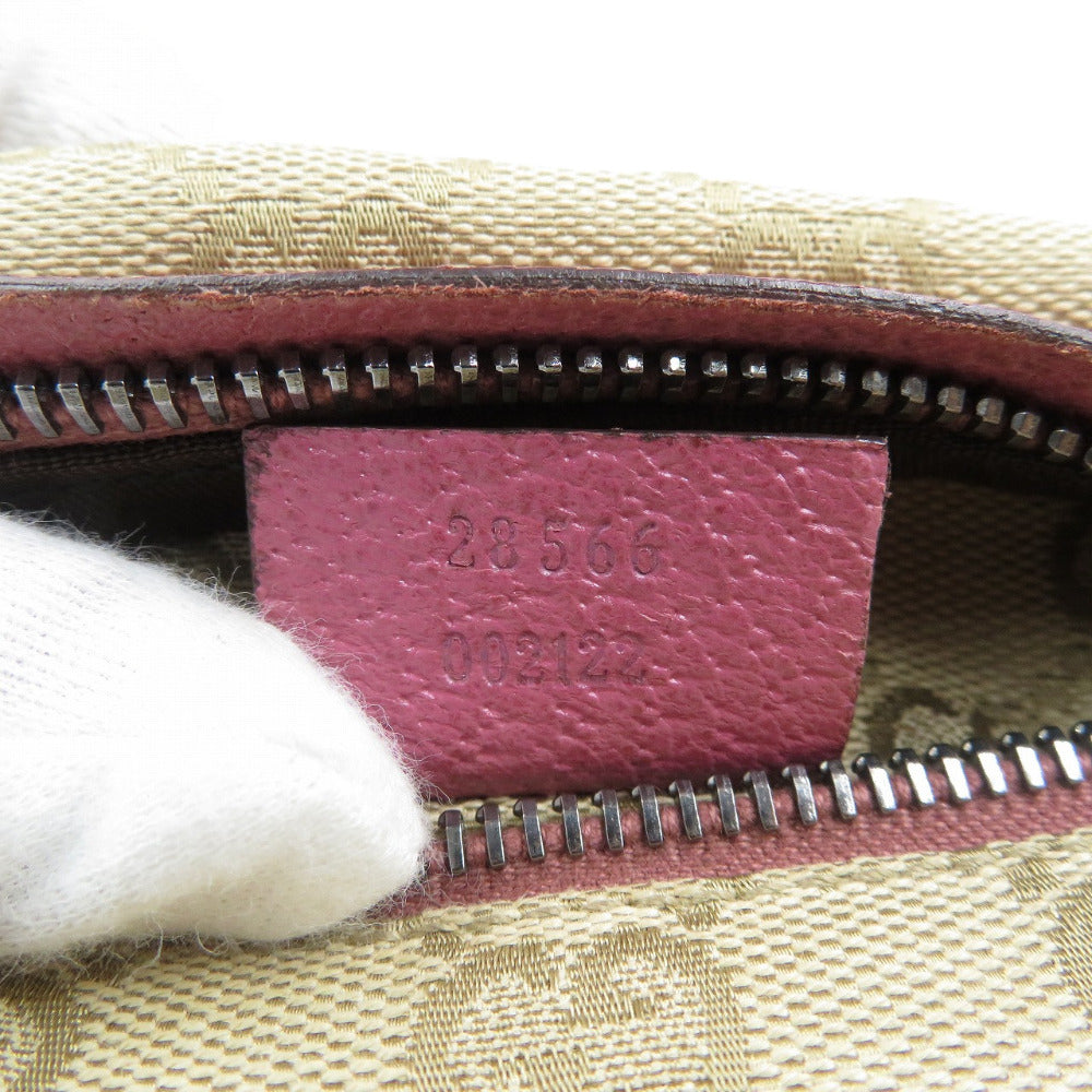 GUCCI Sling bag 28566 GG canvas beige Women Used Authentic