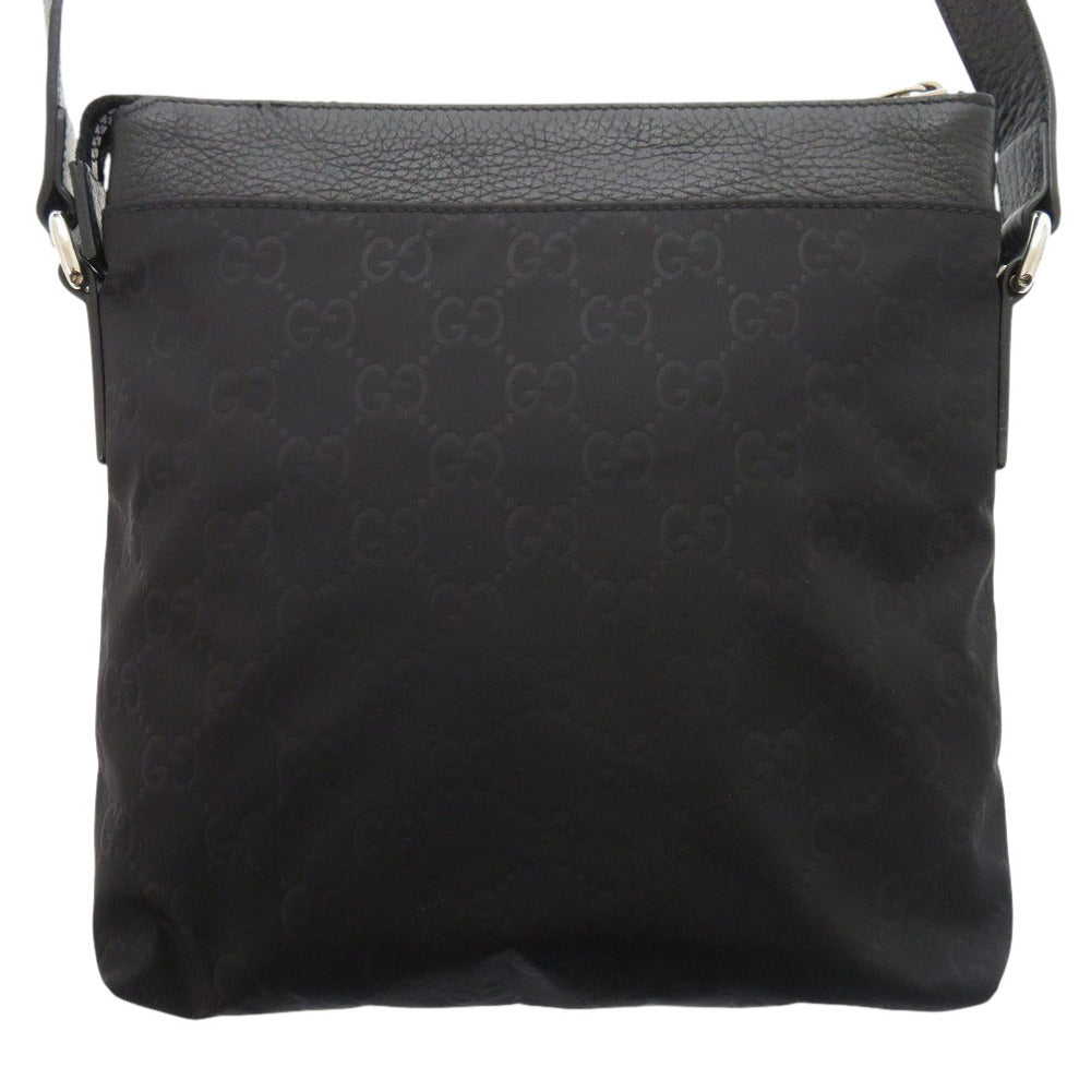 GUCCI Shoulder Bag 510339 Nylon black GG Women Used Authentic
