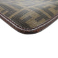FENDI Shoulder Bag PVC, Leather Brown Zucca Pattern Vintage Sacoche Women Used Authentic