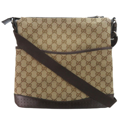 GUCCI Shoulder Bag 145857 GG canvas Brown