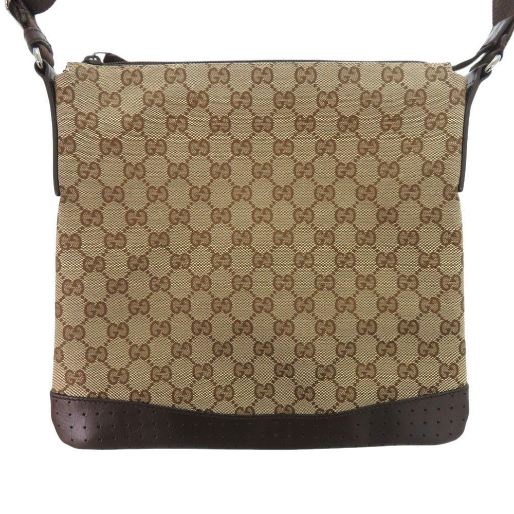 GUCCI Shoulder Bag 145857 GG canvas Brown