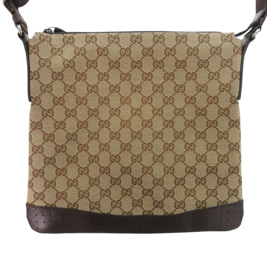 GUCCI Shoulder Bag 145857 GG canvas Brown
