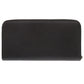 PRADA Long Wallet Purse leather black Triangle logo