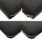 PRADA Long Wallet Purse leather black Triangle logo