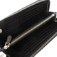 PRADA Long Wallet Purse leather black Triangle logo