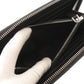 PRADA Long Wallet Purse leather black Triangle logo