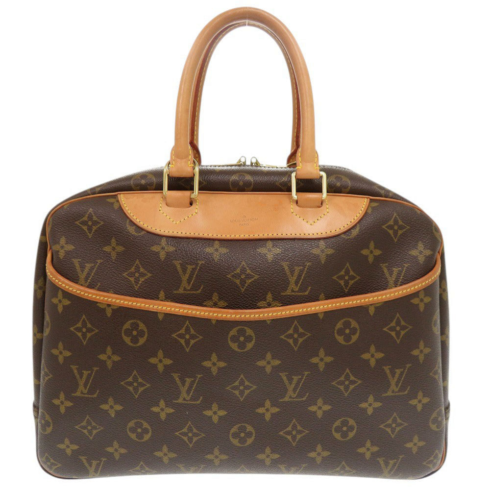 LOUIS VUITTON Handbag M47270 Monogram canvas Brown Monogram Deauville Women Used Authentic