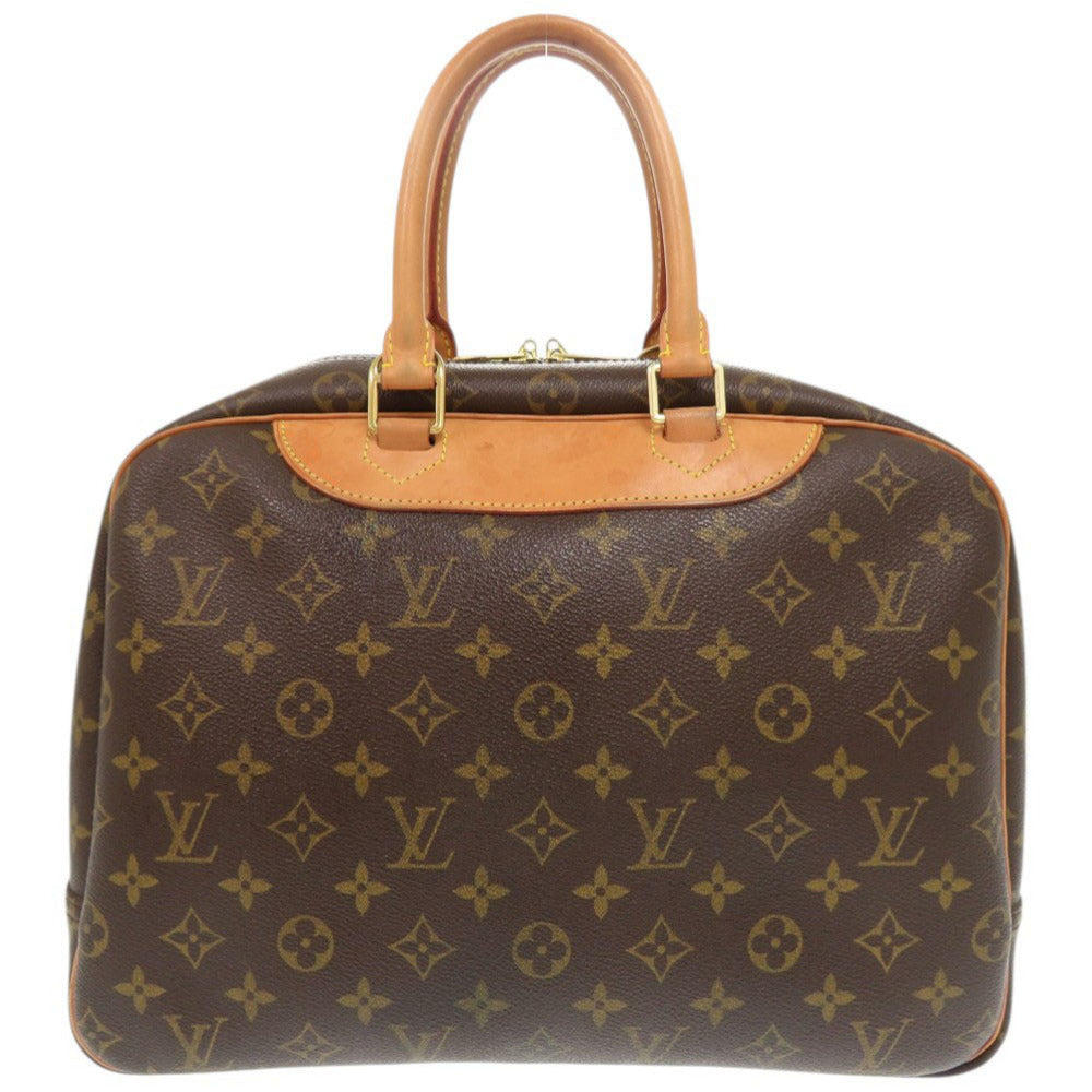 LOUIS VUITTON Handbag M47270 Monogram canvas Brown Monogram Deauville Women Used Authentic