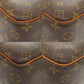 LOUIS VUITTON Handbag M47270 Monogram canvas Brown Monogram Deauville Women Used Authentic