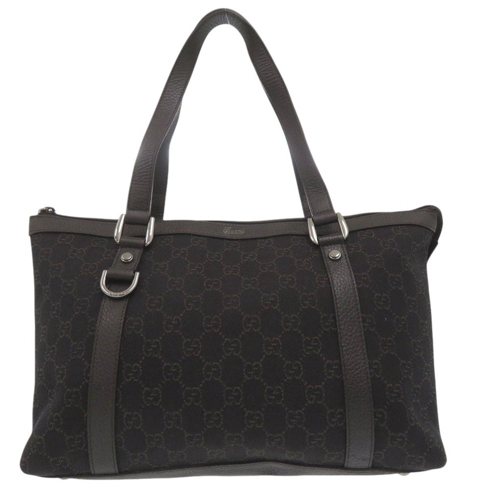 GUCCI Tote Bag 268640 canvas Dark brown GG ABBEY