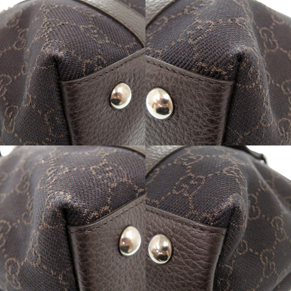 GUCCI Tote Bag 268640 canvas Dark brown GG ABBEY