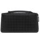 Christian Louboutin Long Wallet Purse Calfskin black Panettone XL