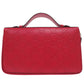 GUCCI Long Wallet Purse leather Red GG Pattern Double Zip Travel Wallet Guccisima Women Used Authentic