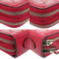 GUCCI Long Wallet Purse leather Red GG Pattern Double Zip Travel Wallet Guccisima Women Used Authentic