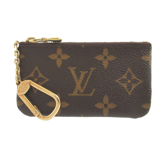 LOUIS VUITTON Coin case M62650 Monogram canvas Brown Monogram Pochette Cre Women Used Authentic