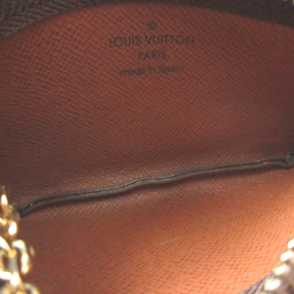 LOUIS VUITTON Coin case M62650 Monogram canvas Brown Monogram Pochette Cre Women Used Authentic