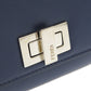 FENDI Long Wallet Purse 8M0377 leather Navy Peekaboo Women Used Authentic