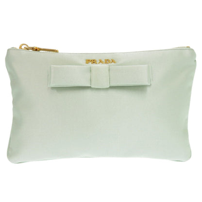 PRADA Pouch Satin green