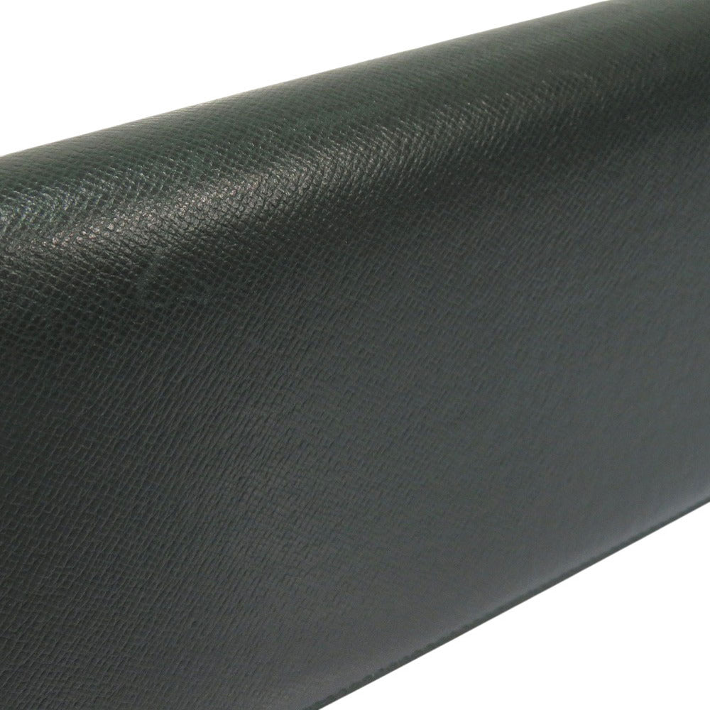 LOUIS VUITTON Long Wallet Purse Taiga green Bill Compartment mens Used Authentic
