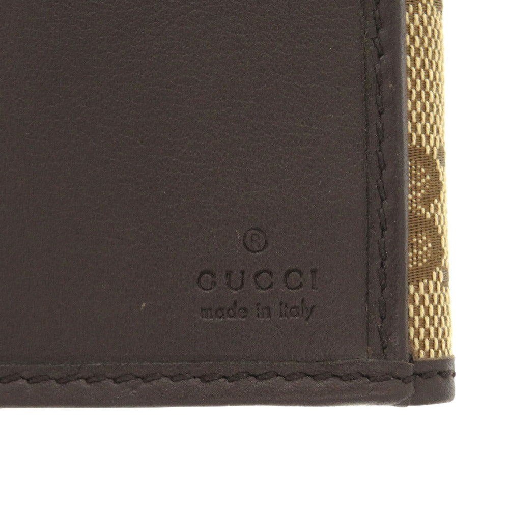 GUCCI Long Wallet Purse 257012 GG canvas beige Bifold Walletlong wallet Women Used Authentic