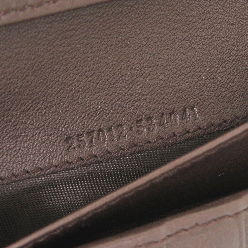 GUCCI Long Wallet Purse 257012 GG canvas beige Bifold Walletlong wallet Women Used Authentic