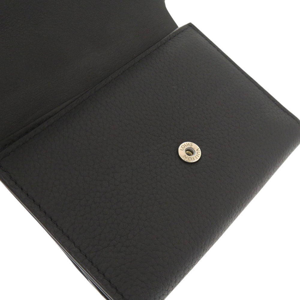 LOUIS VUITTON Tri-fold wallet M81740 black Aerogram Portefeuille Pilot