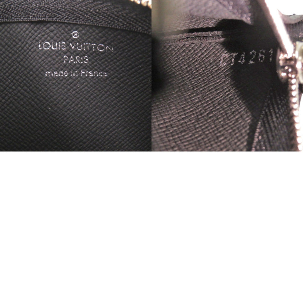 LOUIS VUITTON Coin case N60155 Damier Grafitto Canvas black Damier Graphite Pochette Cre Women Used Authentic