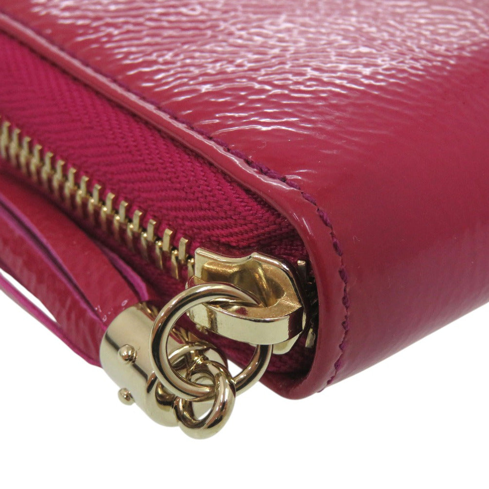 GUCCI Long Wallet Purse Patent leather purple SOHO
