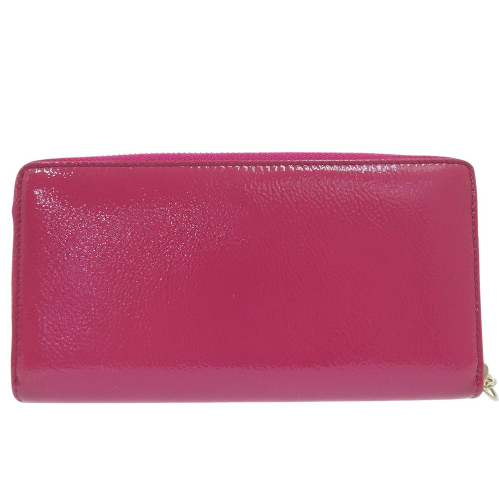 GUCCI Long Wallet Purse Patent leather purple SOHO